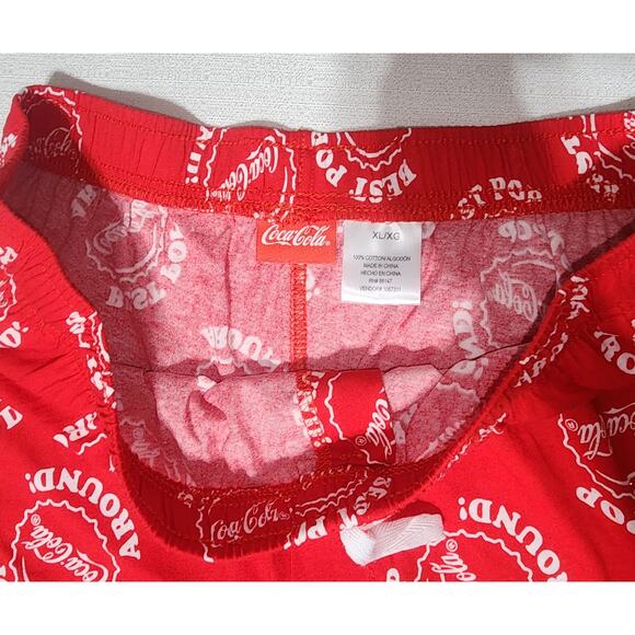 Coca cola pajama pants men's XL 100% cotton - Picture 3 of 7